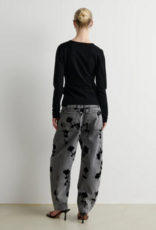 Second Female Stina Knit Wrap V-Neck Black