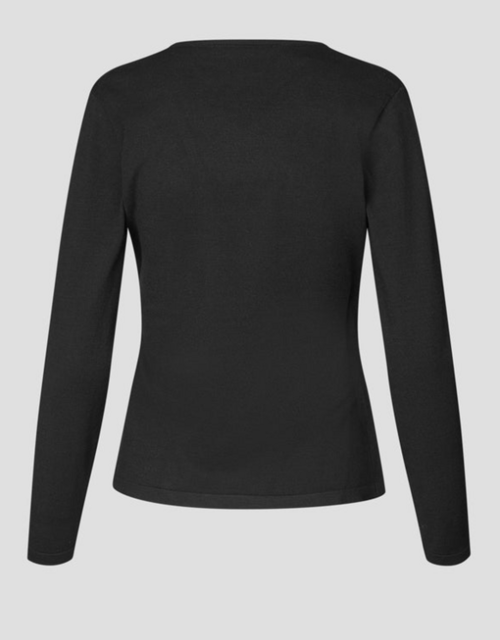 Second Female Stina Knit Wrap V-Neck Black