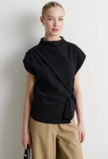 Second Female Arkai Drape Top Black