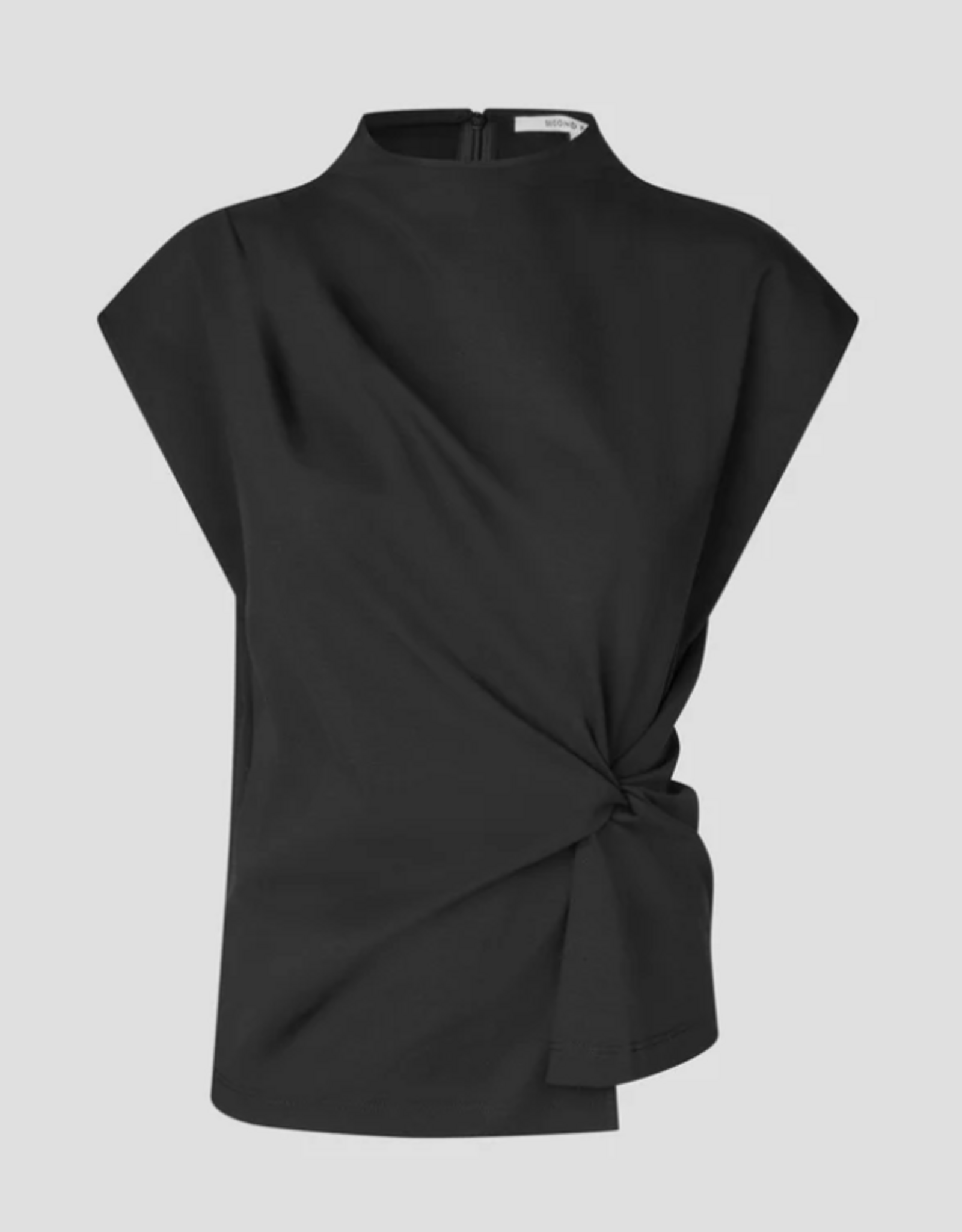 Second Female Arkai Drape Top Black