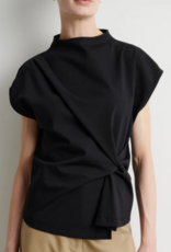 Second Female Arkai Drape Top Black