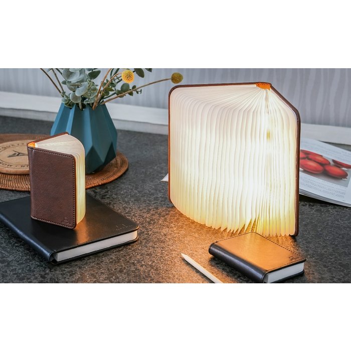 Smart Book Light (Fibre Leather) - Mini Brown