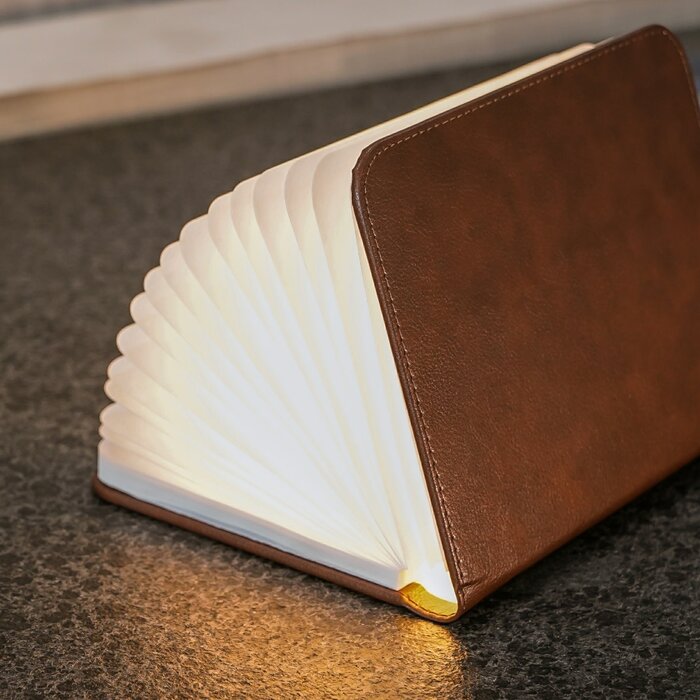 Smart Book Light (Fibre Leather) - Mini Brown