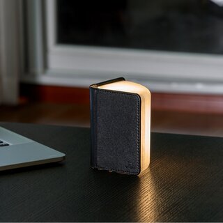 Smart Book Light (Fibre Leather) - Mini Black