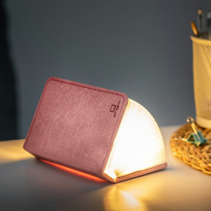 Smart Book Light (Linen Fabric) - Mini Blush Pink