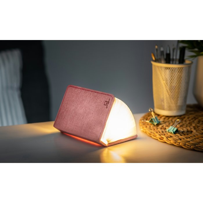 Smart Book Light (Linen Fabric) - Mini Blush Pink