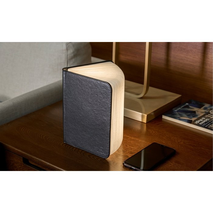 Smart Book Light (Fibre Leather) - Large Black