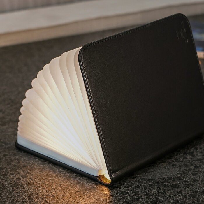 Smart Book Light (Fibre Leather) - Large Black