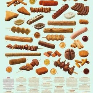 Poster: Frituursnacks in het wild