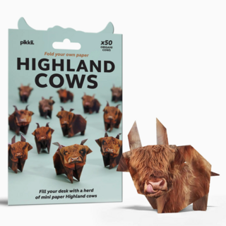Paper Highland Cows | DIY Origami Kit
