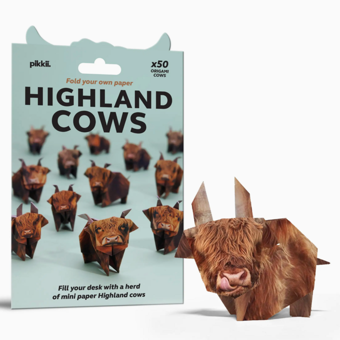 Paper Highland Cows | DIY Origami Kit