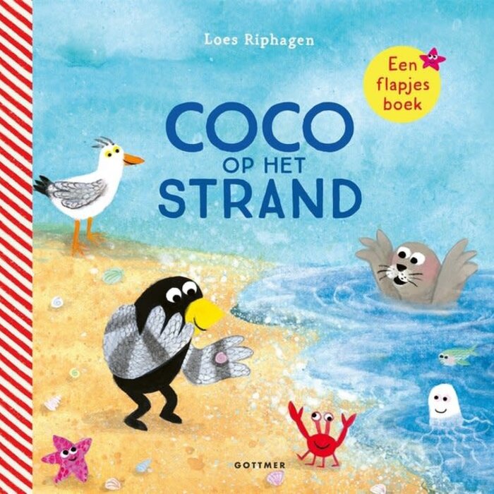 Coco op het strand