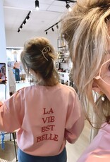 Sweater  katoen "La Vie est belle"