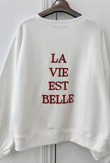 Sweater  katoen "La Vie est belle"