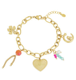 Bedelarmband loop dreams  goud