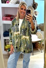 Fluwelen kimono jas