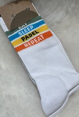 Socks Eat sleep padel repeat wit (36-44)