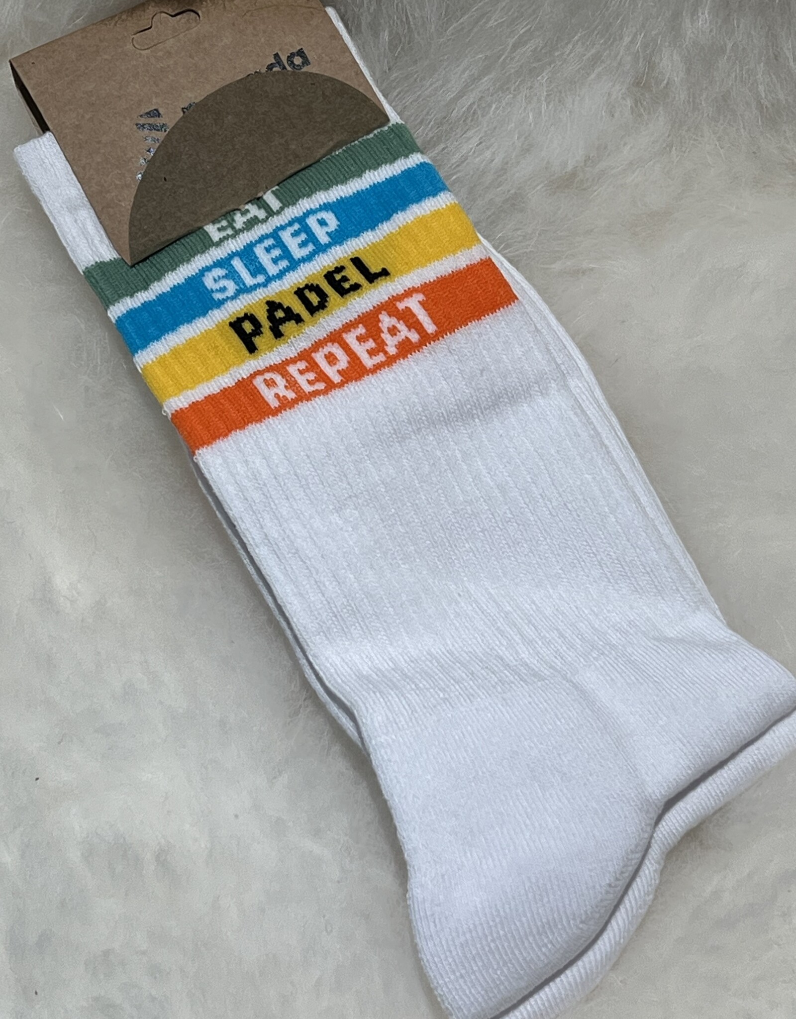 Socks Eat sleep padel repeat wit (36-44)