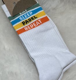 Socks Eat sleep padel repeat wit (36-44)