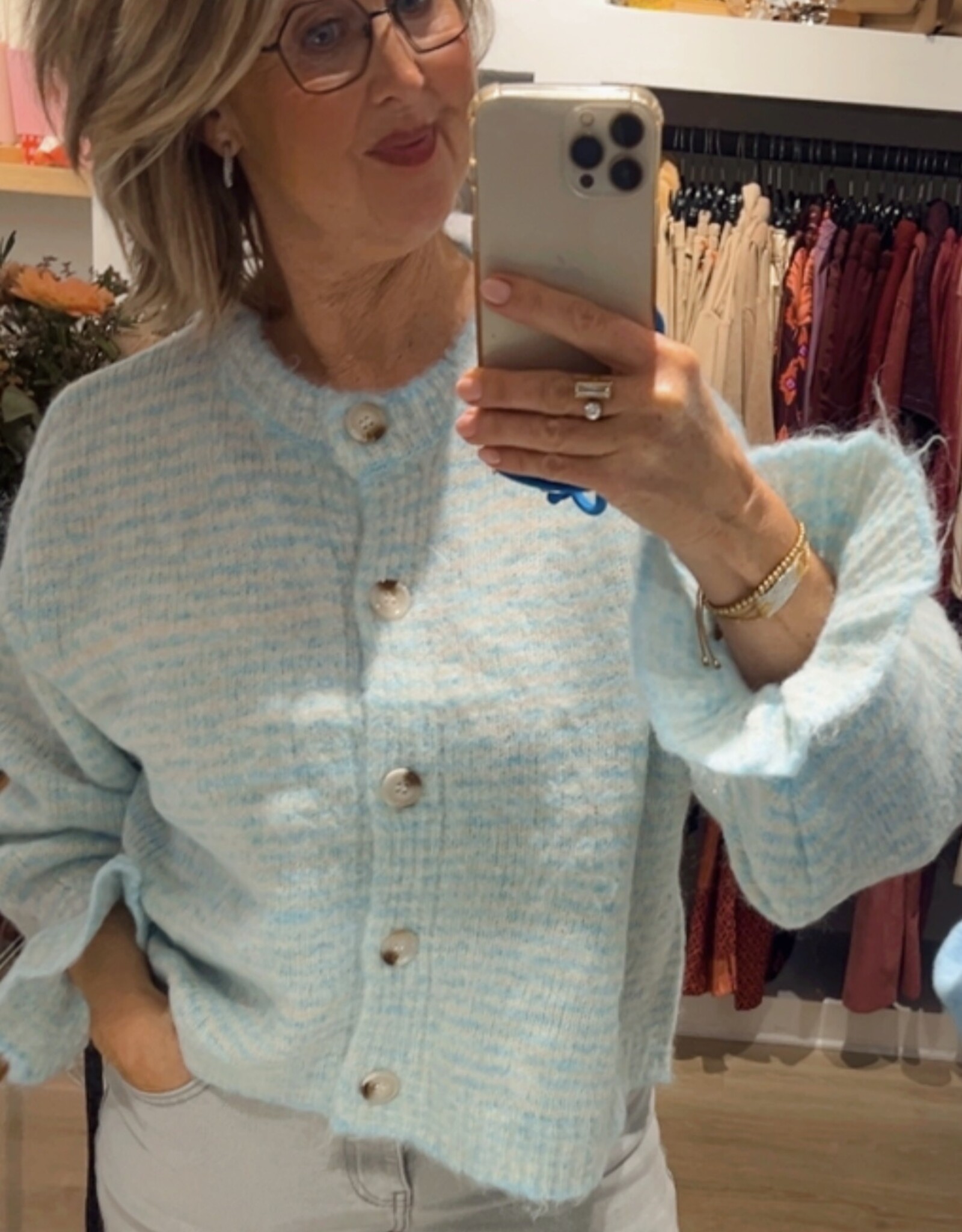 Cardigan Bella streep