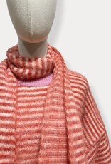 Pull oversized furry+ sjaal koraal