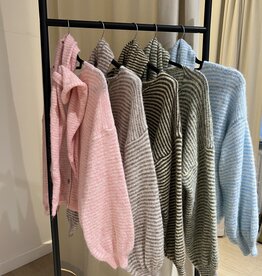 Pull Coco + sjaal gestreept