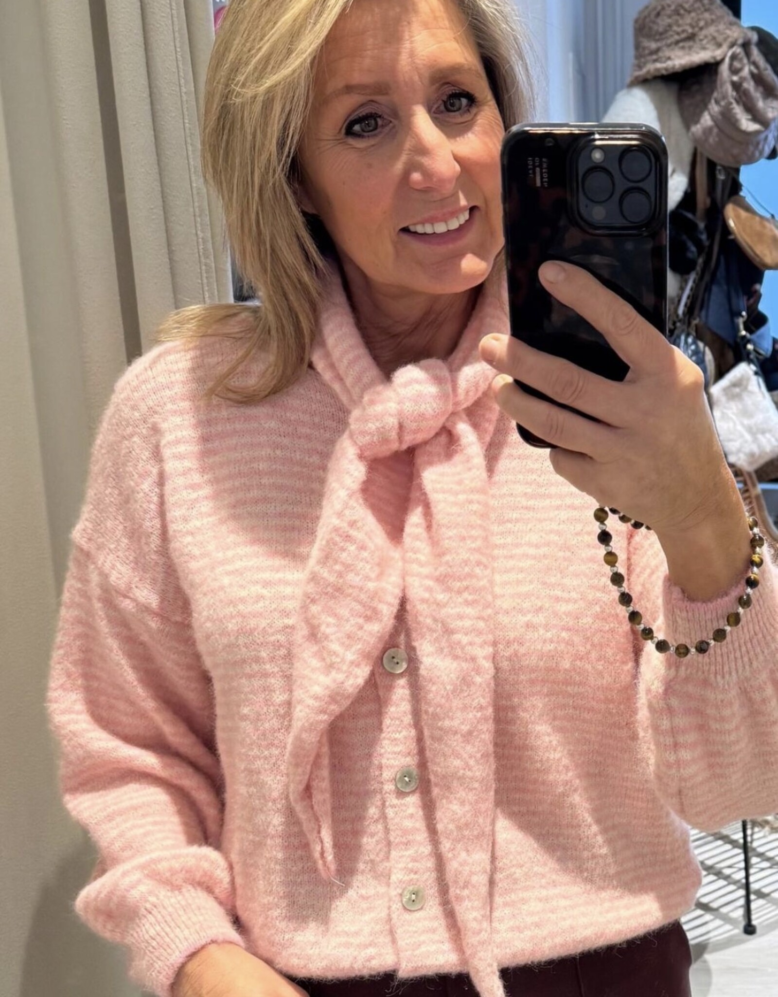 Pull Coco + sjaal gestreept