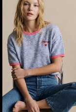 Pull Diny km  blauw gestreept