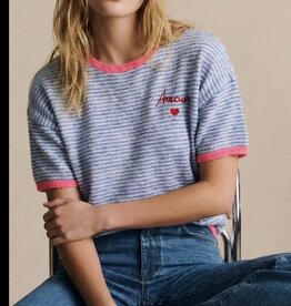 Pull Diny km  blauw gestreept