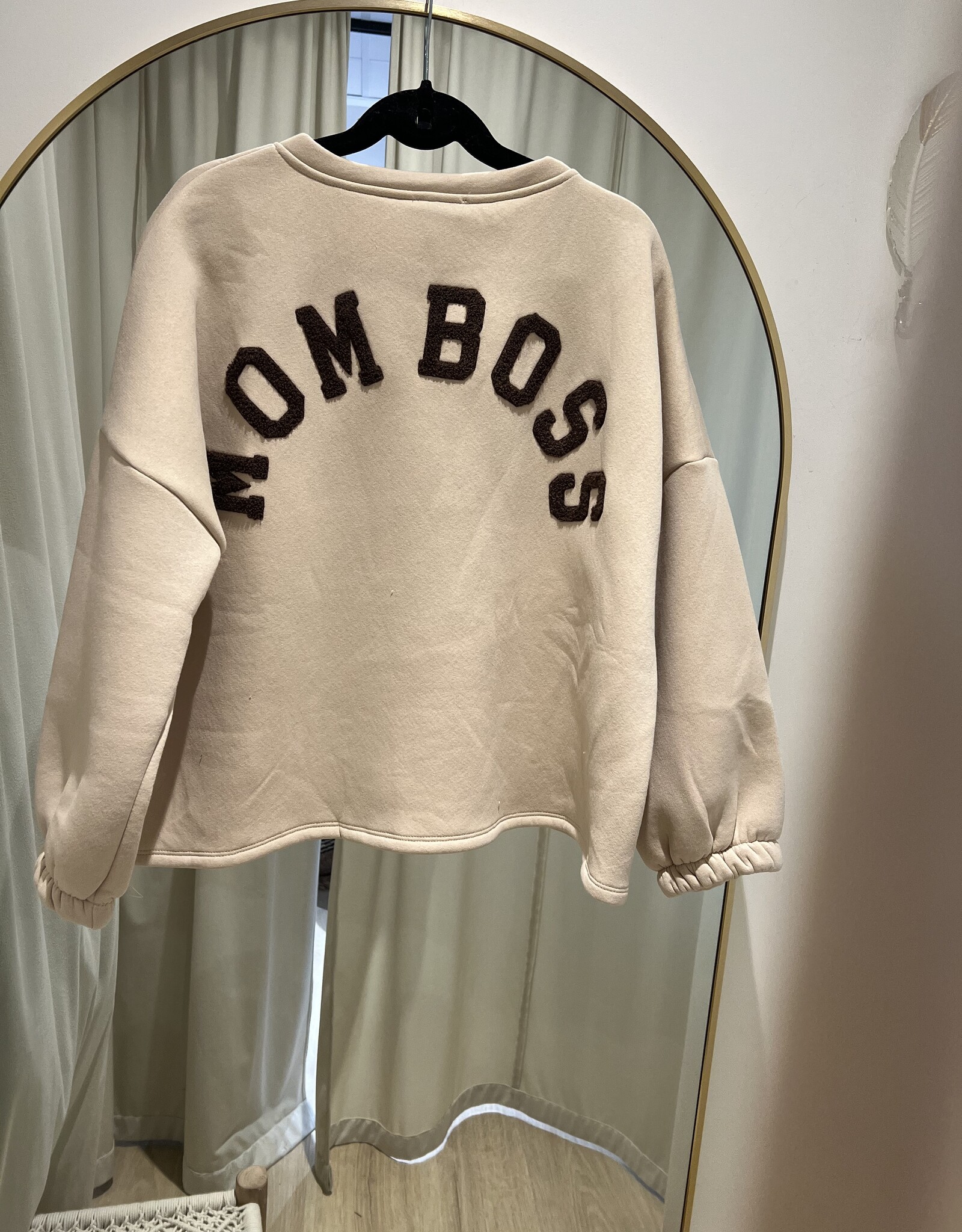 Sweater Momboss beige/bruin