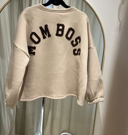 Sweater Momboss beige/bruin