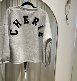 Sweater Cherie grijs/zwart