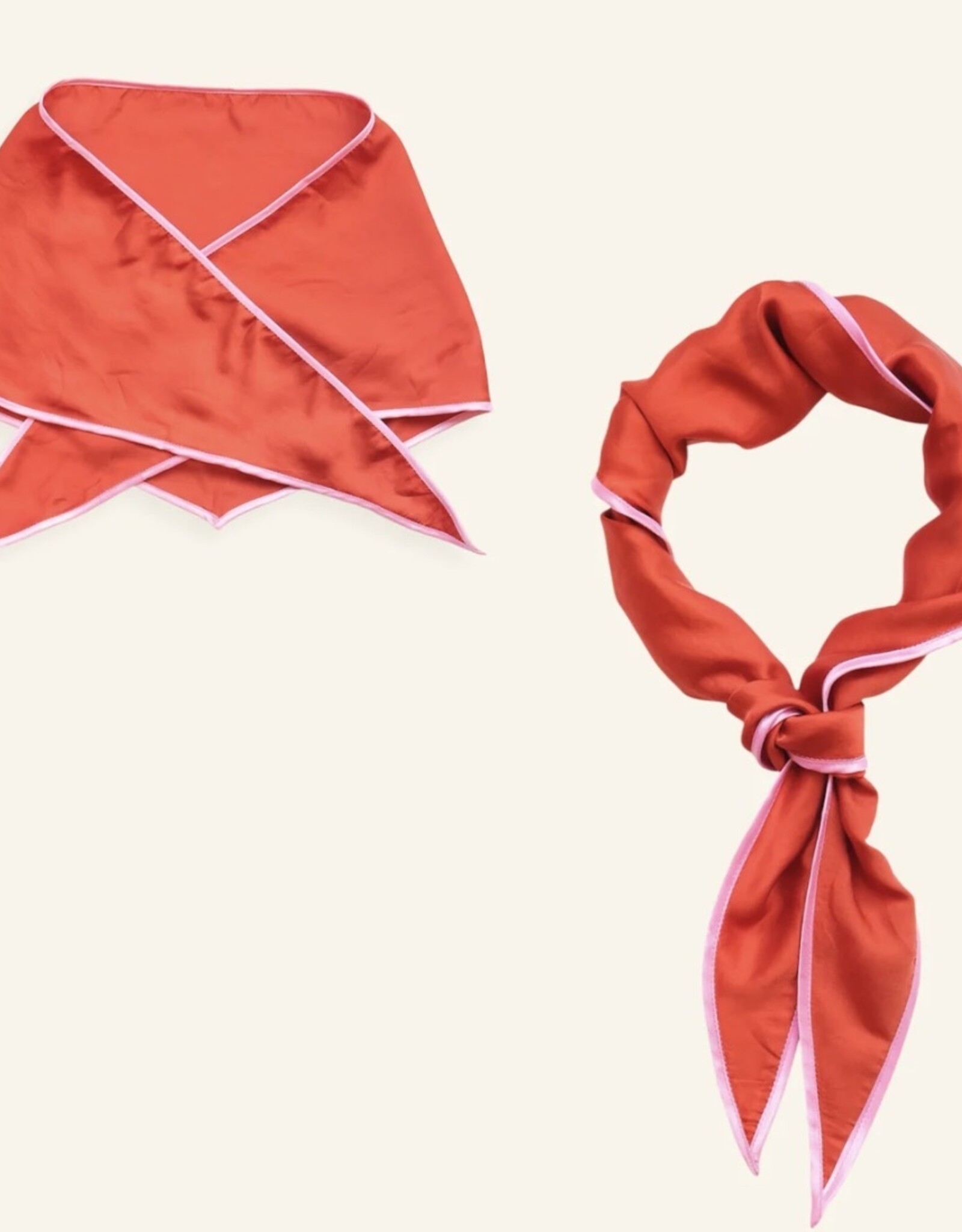 Triangle Scarf  coral pink