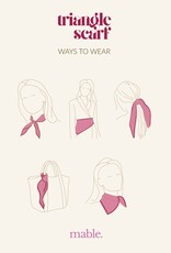 Triangle Scarf  coral pink