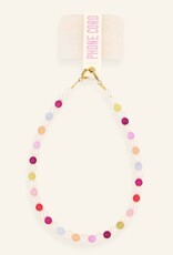 Phone Cord rainbow pearl