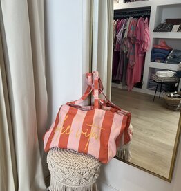 Zak "Dolce Vita" oranje/roze 30x40x15cm