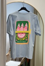 T-shirt Sardines lichtblauw