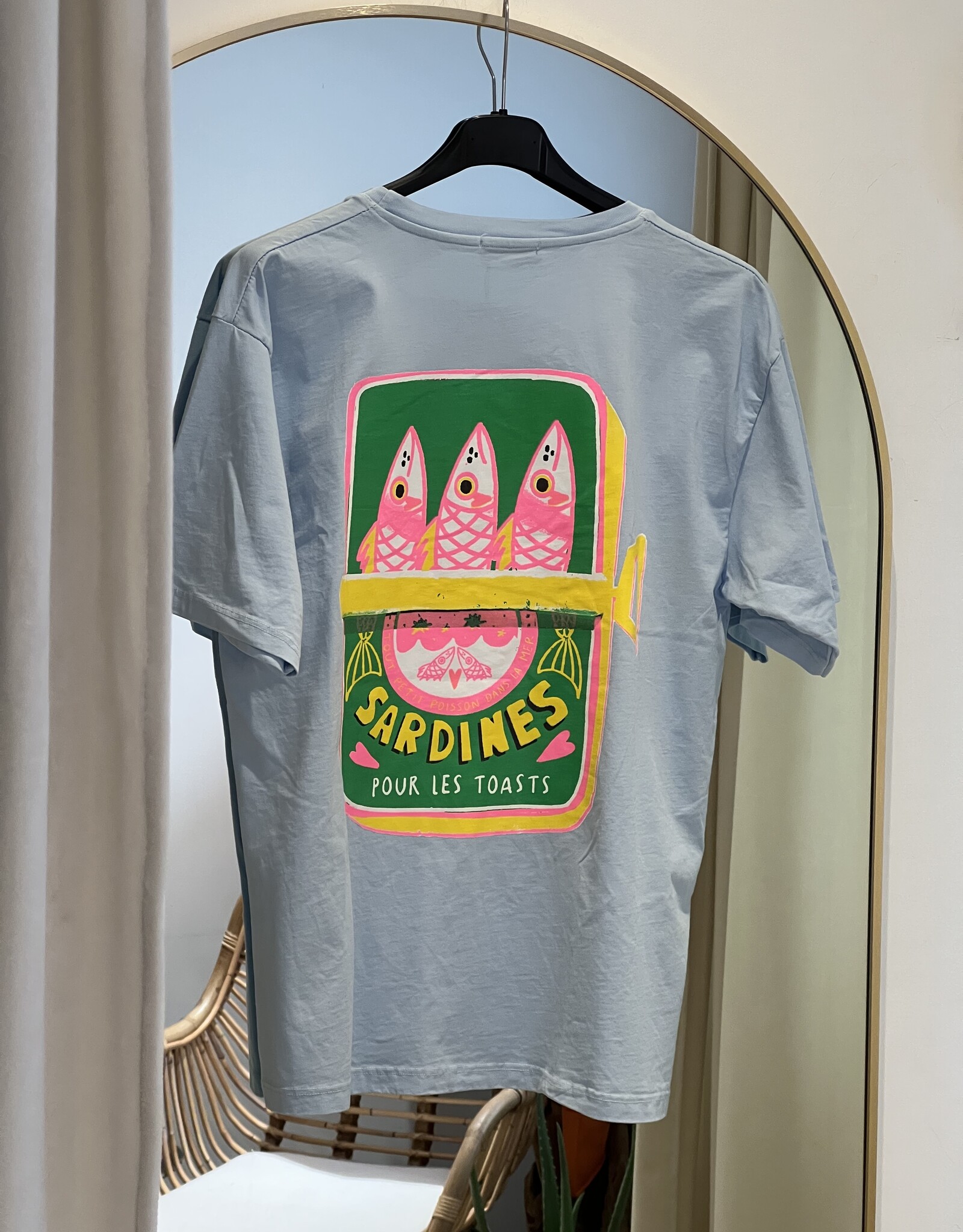 T-shirt Sardines lichtblauw