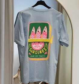 T-shirt Sardines lichtblauw