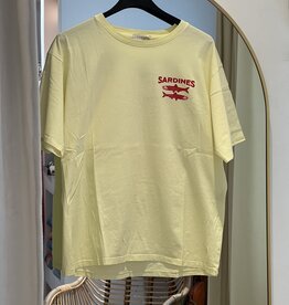 T-shirt Sardines geel