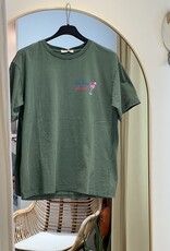 T-shirt Gin Tonic please groen