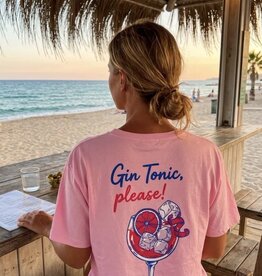 T-shirt Gin Tonic please roze
