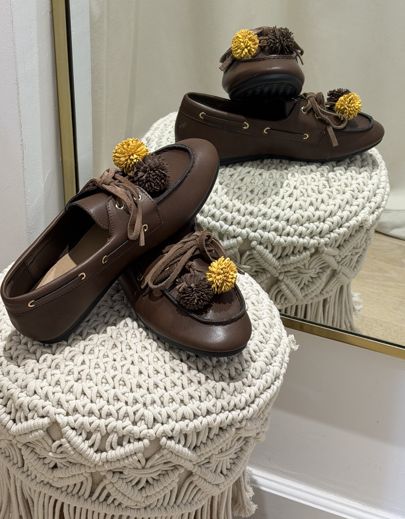 Mocassins pompons