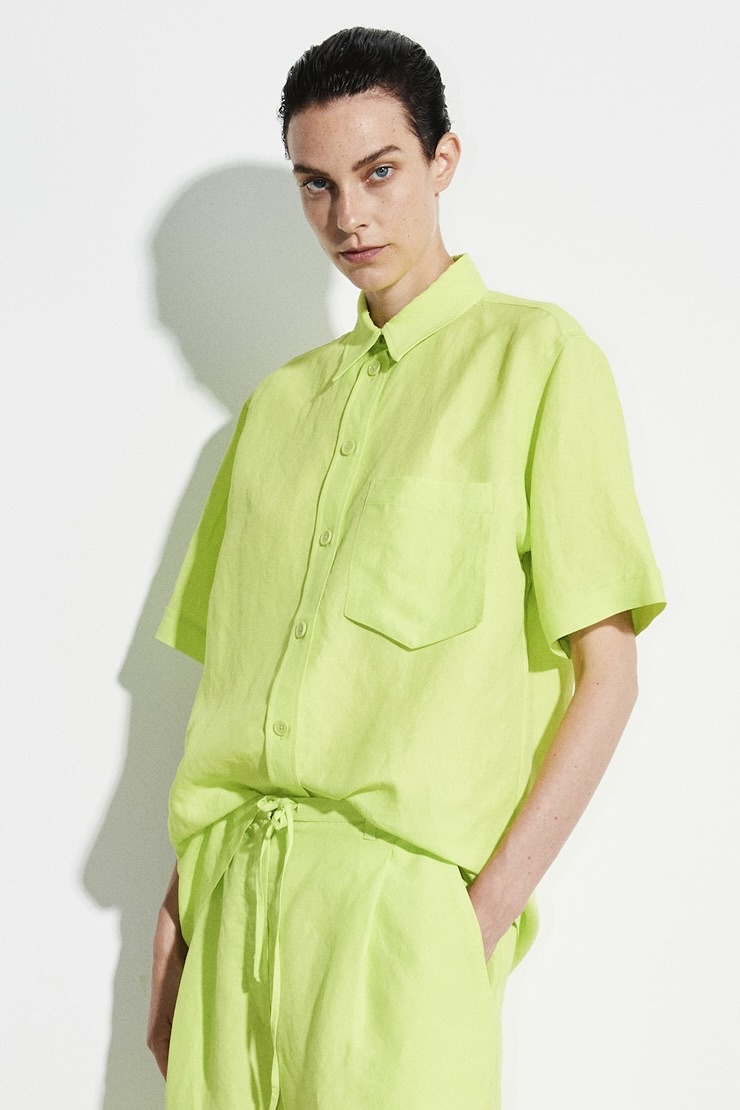 christian wijnants Tarus Short Sleeve Shirt by Christian Wijnants | Lime