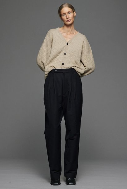 ADNYM grand trousers | black linen