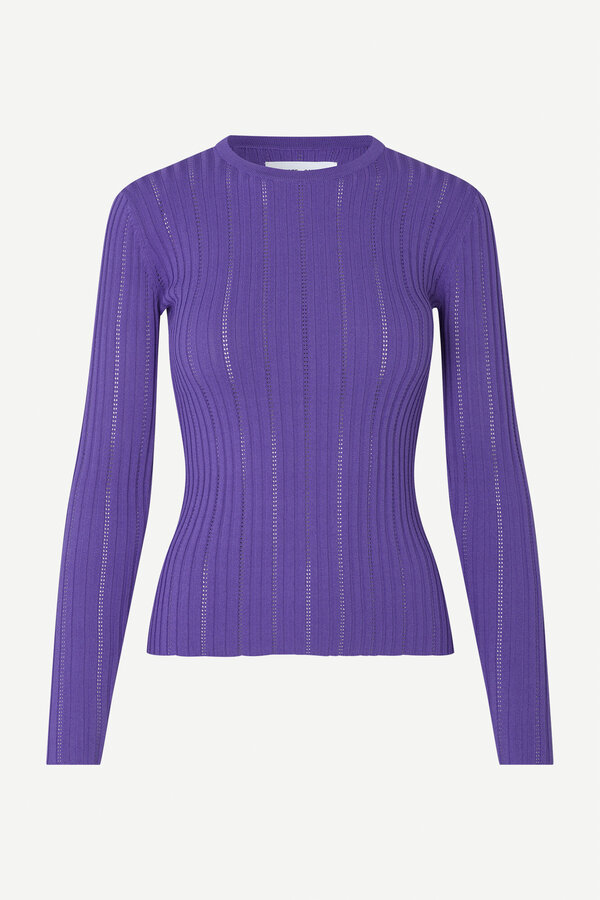 Samsøe Samsøe | Lea Crew Neck Jumper | Simply Purple