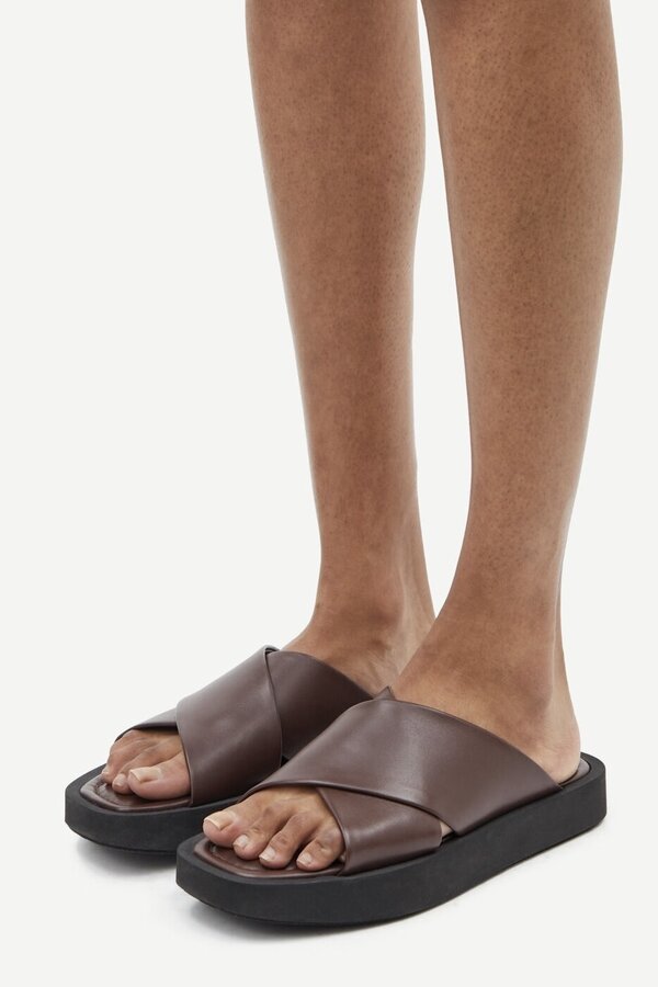 Samsøe Samsøe | Safiona Sandals - 11399 | Brown Stone