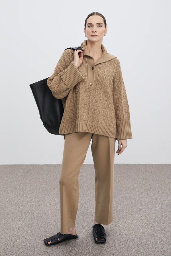 AERON | Baker Knitted Sweater | Camel