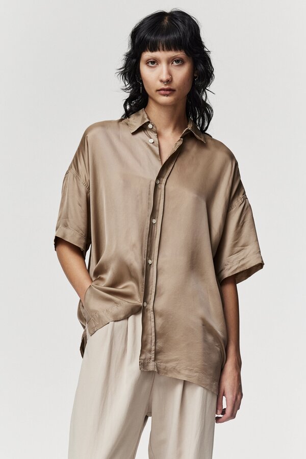 Adnym | Suri Shirt - 24338.27474 | Taupe Cupro