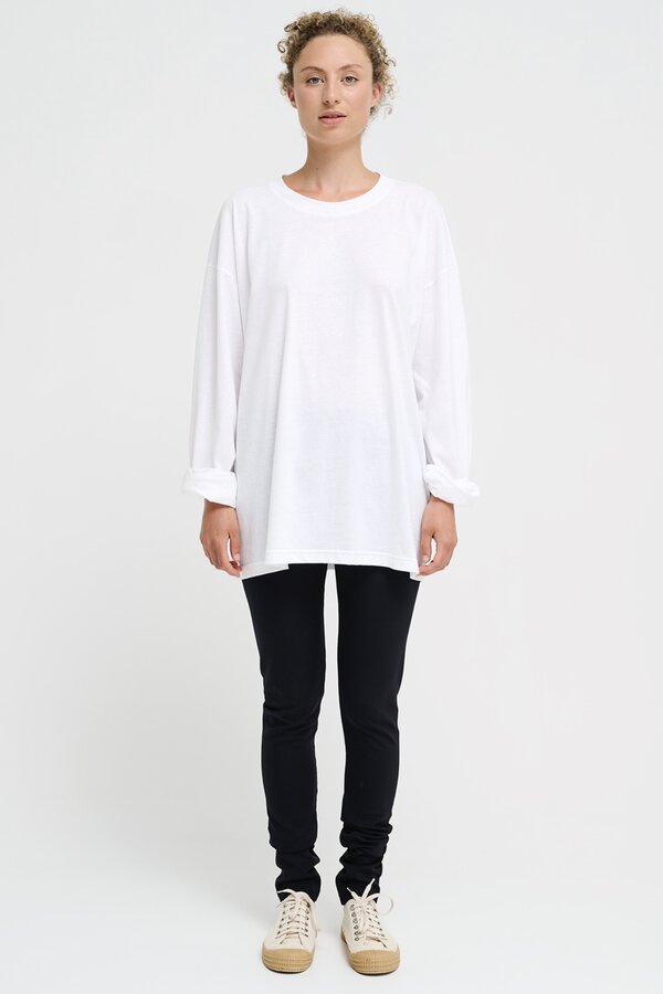 Monique van Heist | 1982 Top | White Jersey Linen